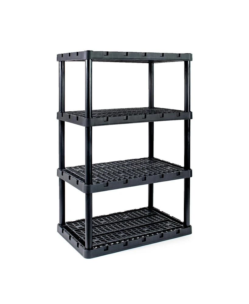 Gracious Living Xl 4 Shelves Knect-a-Shelf Ventilated Heavy Duty Shelving Unit