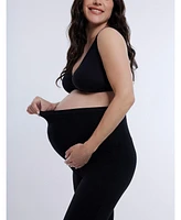 Motherhood Maternity Secret Fit Over the Belly Full Length Flare Leggings