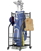 Golf Bag Storage Garage Organizer,Golf Club Bag Storage Rack for Garage