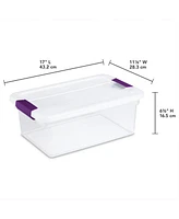 Sterilite 15 Quart Plastic Stackable Storage Container Tote with Lid (36 Pack)