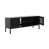 Zadie 1 Shelf Rattan Media Stand
