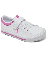 Polo Ralph Lauren Toddler Girls Elmwood Fastening Strap Casual Sneakers from Finish Line