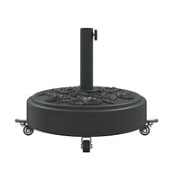 Parasol Base with Wheels for 1.5"/1.9" Poles 59.5 lb Round