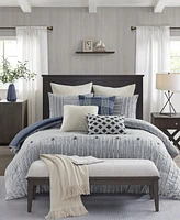 Madison Park Signature Essence Clipped Jacquard 9-Pc.Comforter Set, Queen