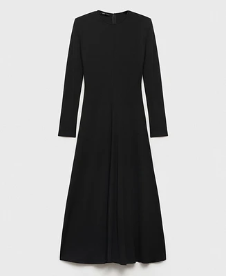 Mango Women's Long Flared Knit Dress