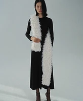 Mango Women's Long Flared Knit Dress