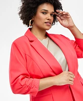I.n.c. International Concepts Plus 3/4-Sleeve Blazer, Created for Macy's