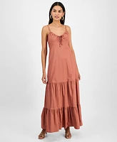 I.n.c. International Concepts Women's Cotton Tiered Maxi Dress, Exclusively at Macy's