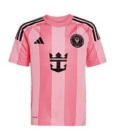 Adidas Big Boys and Girls Lionel Messi Light Pink Inter Miami Cf 2025 Euforia Replica Player Jersey