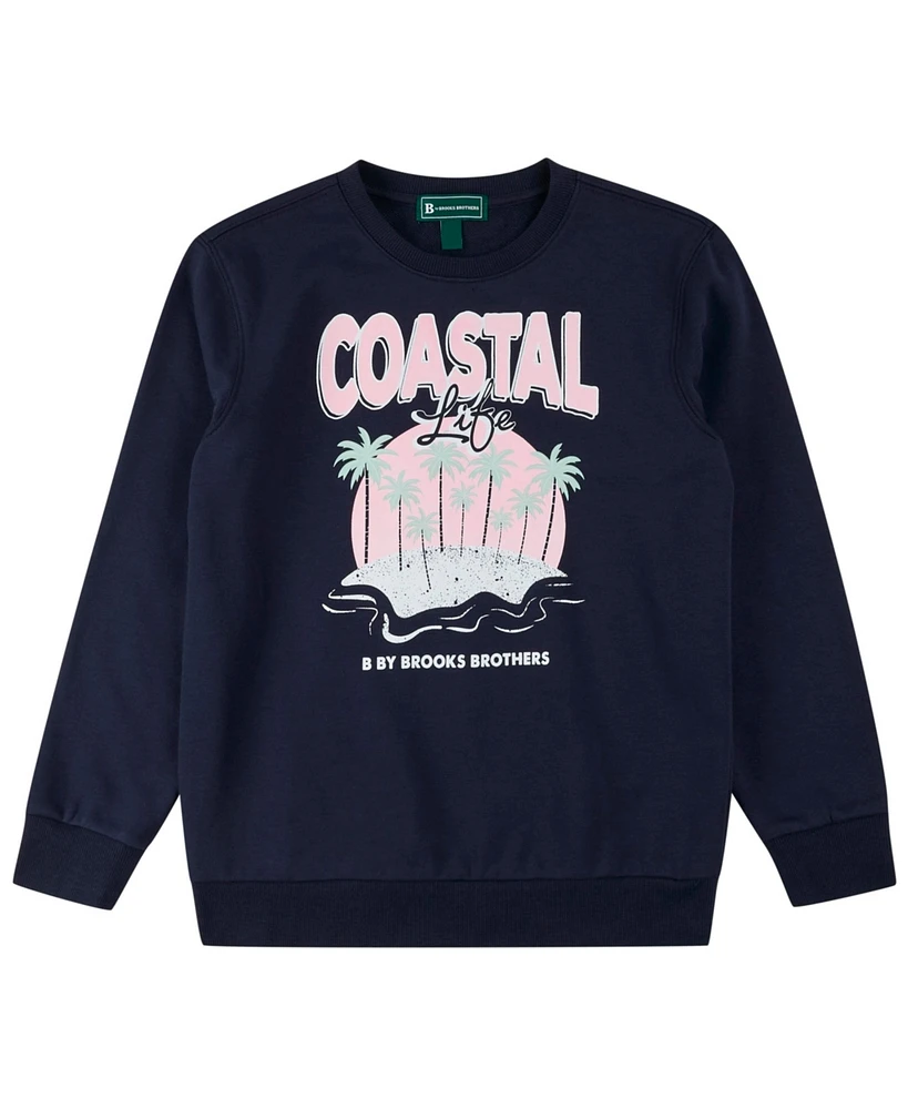Brooks Brothers Big Boys Hawaii Graphic Sweatshirt