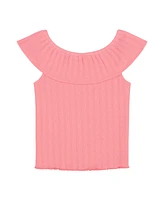 Tommy Hilfiger Big Girls Pointelle Ruffle Top