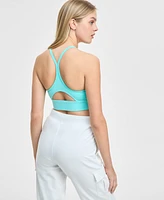 Reebok Id Train Tri-Back Mid-Impact Sports Bra