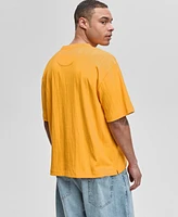 Mode of One Men's Short-Sleeve Relaxed-Fit Crinkle T-Shirt, Exclusively at Macy's