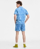 Sun Stone Mens Floral Denim Shirt Shorts Sneakers Exclusively At Macys