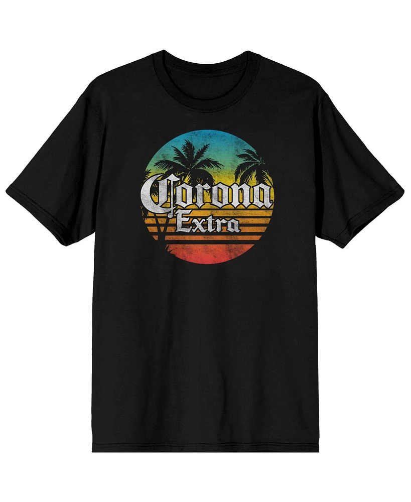 Corona Big & Tall Logo Gradient Black T-Shirt-4XL