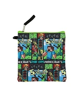 Minecraft Creeper 4-Piece Lunchbox & Water Bottle Combo Set