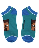 Minecraft Women's Character Heads 5-Pair Ankle Socks