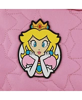 Super Mario Brothers Princess Peach 17" Quilted Backpack