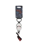 Friday the 13th Jason's Bloody Mask and Axe Zinc Alloy Keychain