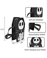 Nightmare Before Christmas Jack Skellington Coffin 11" Crossbody Bag