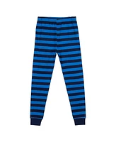 Naruto Classic Characters Youth Blue Striped Long Sleeve Pajama Set