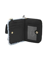 South Park Applique Character Art Faux Shearling Card Wallet
