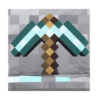 Minecraft Axe Print Gray Backpack