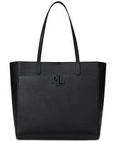 Lauren Ralph Pebbled Leather Extra-Large Cameryn Tote Bag