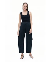 Nocturne Women's Wrinkled Balloon Fit Pants