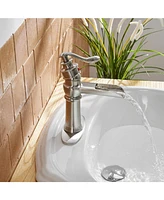 Waterfall Single Hole Single-Handle Low-Arc Bathroom Faucet