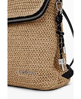Desigual Women's Small raffia backpack