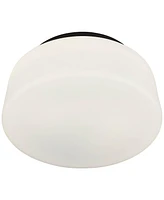 Possini Euro Buckley 13" Wide Black Drum Ceiling Light - Possini Euro Design