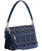 Coach Small Chain Tabby Shoulder Bag in Signature Denim