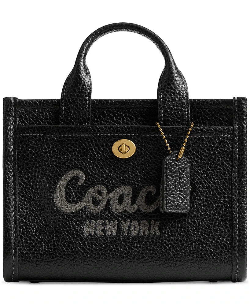 Coach Mini Leather Cargo Tote Bag 20