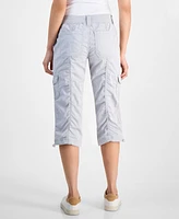 Style & Co Petite Mid Rise Bungee-Hem Capri Pants, Created for Macy's