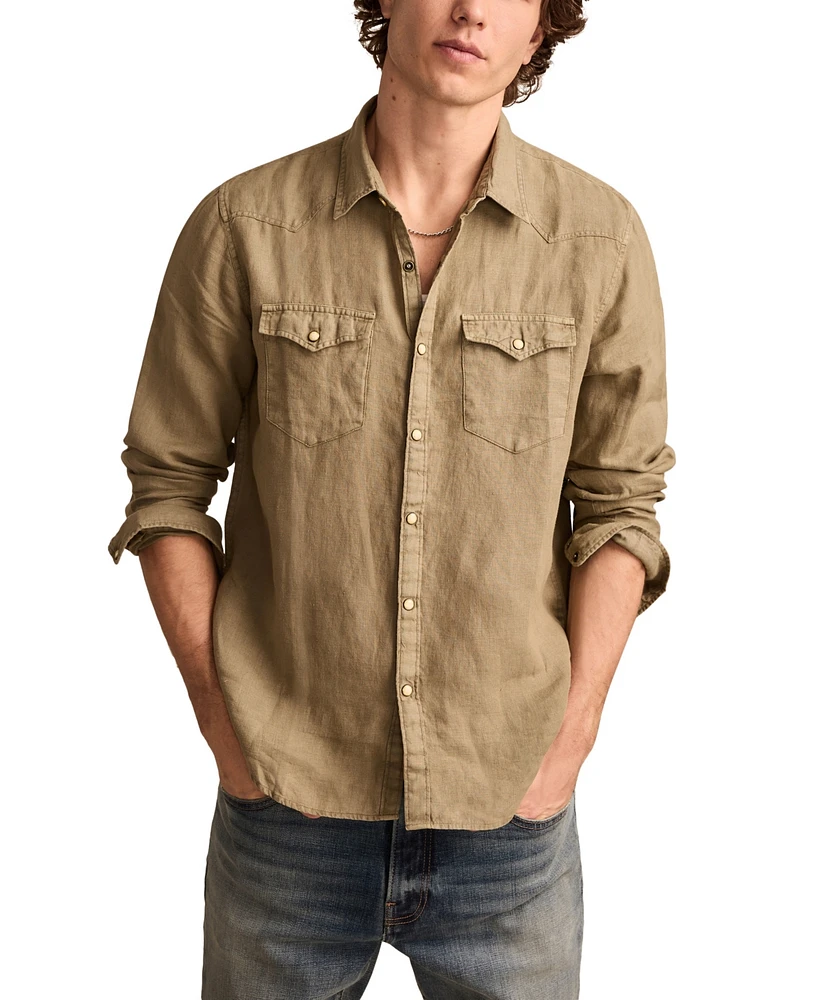 Lucky Brand Men's Masa Western Long Sleeve Shirt