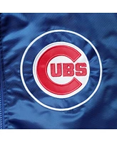 Men's Starter Royal Chicago Cubs The Captain Ii Full-Zip Varsity Jacket