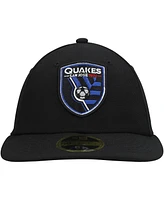 Men's New Era Black San Jose Earthquakes Primary Logo Low Profile 59FIFTY Fitted Hat