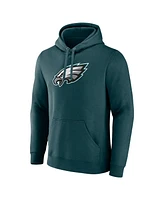 Fanatics Men's Midnight Green Philadelphia Eagles Primary Logo Fleece Pullover Hoodie