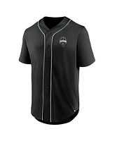 Men's Fanatics Black Seattle Sounders Fc Third Period Fashion Baseball Button-Up Jersey