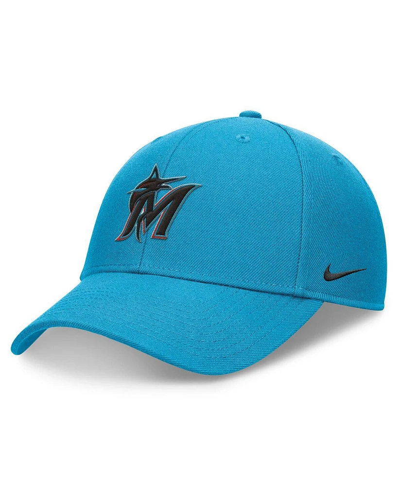 Nike Men's Blue Miami Marlins Club Performance Adjustable Hat