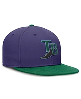 Nike Men's Purple/Green Tampa Bay Rays True Primetime Two-Tone Performance Fitted Hat