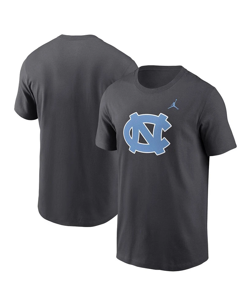 Jordan Men's Anthracite North Carolina Tar Heels Primetime Evergreen Logo T-Shirt