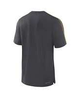 Jordan Men's Anthracite Michigan Wolverines 2024 Sideline Player Performance Tri-Blend T-Shirt