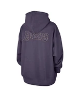 Jordan Women's Purple Los Angeles Lakers Courtside Statement Edition Oversize Pullover Hoodie