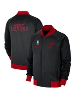 Nike Men's Black Miami Heat 2024/25 City Edition Authentic Showtime Performance Full-Zip Jacket