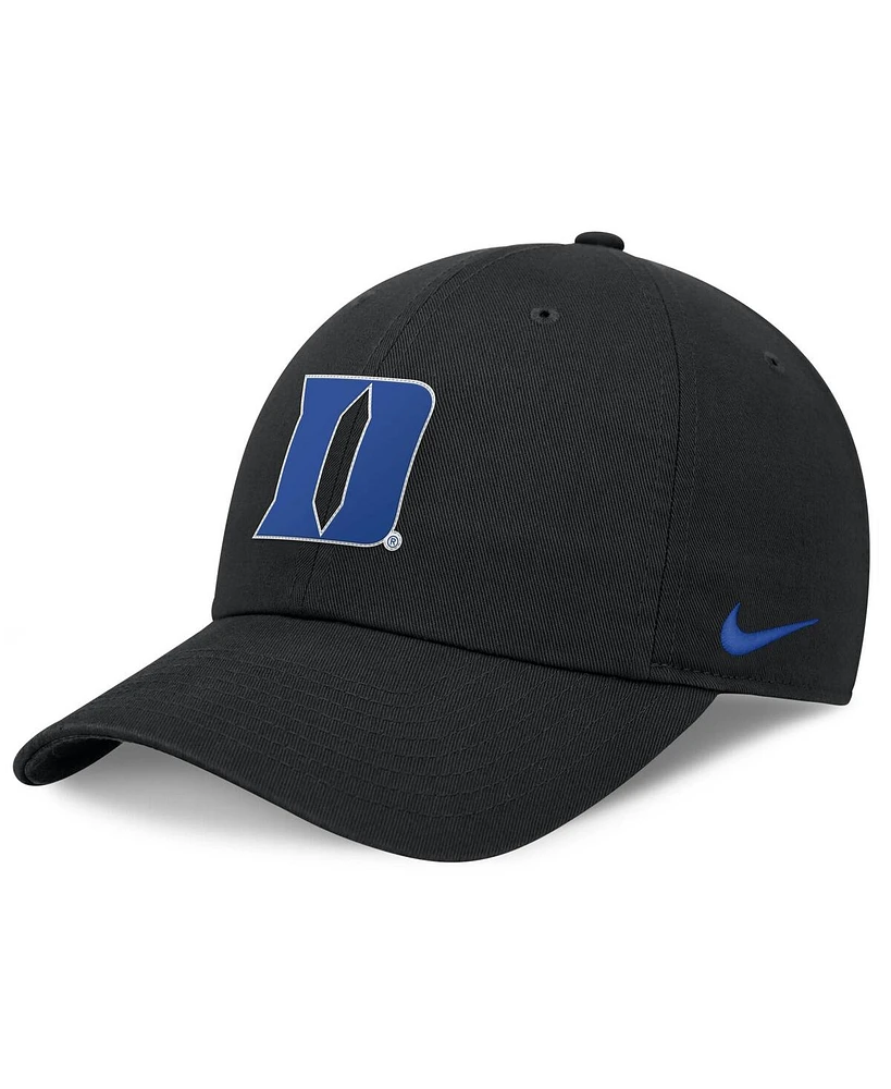 Nike Men's Black Duke Blue Devils Club Adjustable Hat