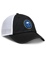 Fanatics Men's Black/White Buffalo Sabres Averie Trucker Adjustable Hat