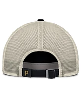 Nike Men's Black/Natural Pittsburgh Pirates Cooperstown Collection Club Trucker Adjustable Hat