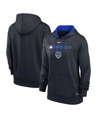 Nike Women's Navy Detroit Tigers Authentic Collection City Connect Performance Pullover Hoodie